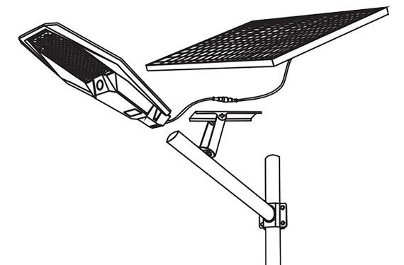 ALL IN TWO SOLAR STREET LIGHT