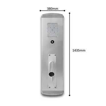 DIMENSION NK-80W ALL IN ONE SOLAR STREET LIGHT
