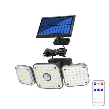 split solar wall light