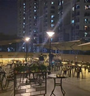 SCL-002plus solar panel pole light