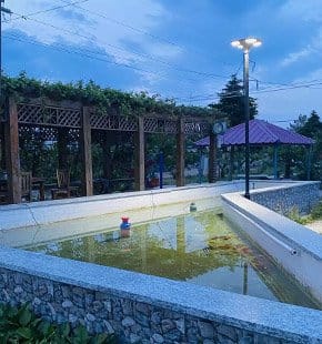 SCL-004 solar pole lights for garden