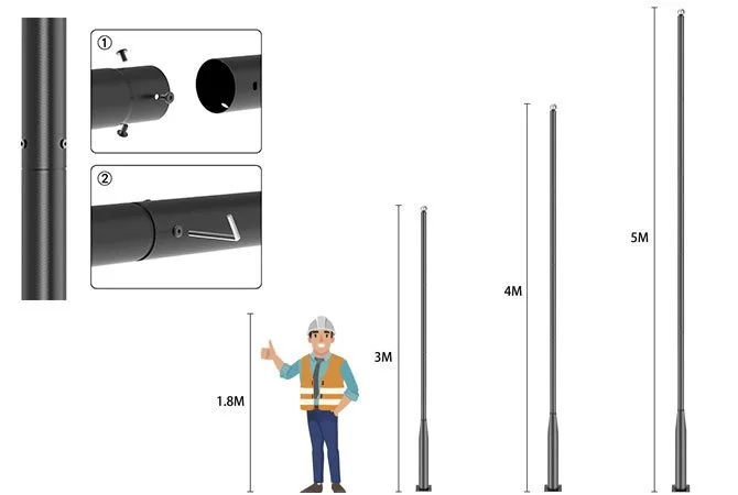 split pole easy install