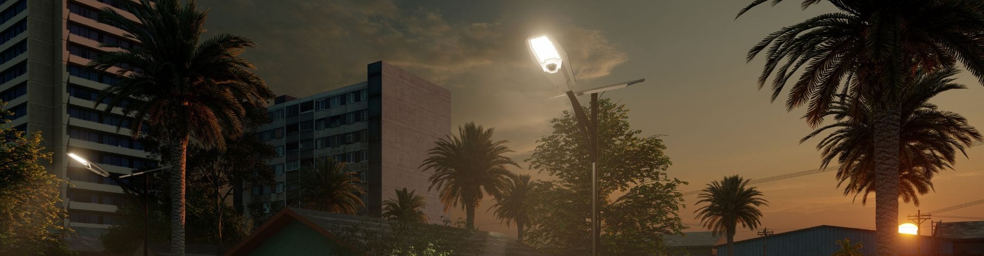 banner all in two solar street light