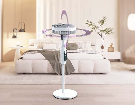 MJ-SF01 solar fan with led light