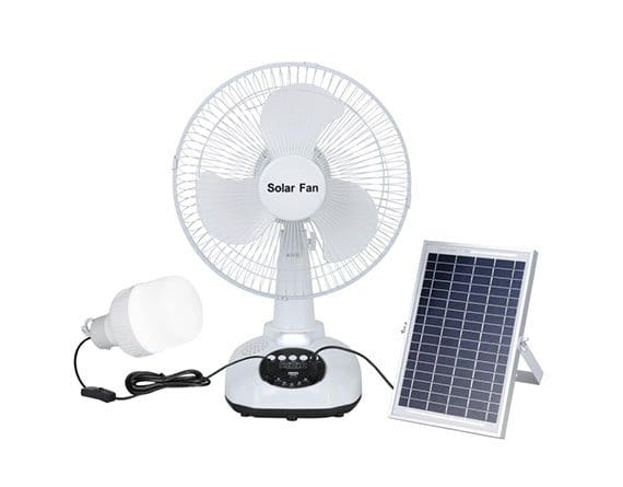 T98 solar fan with led bulb