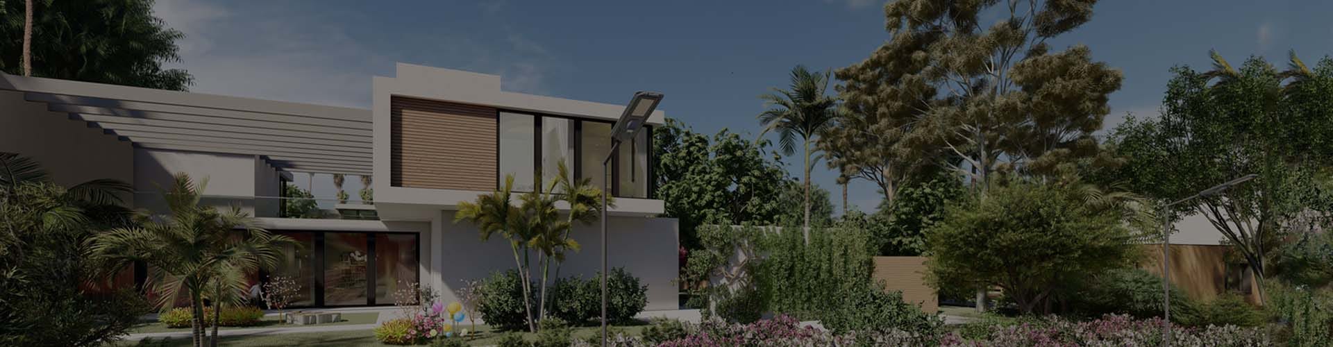 banner solar street light with battery