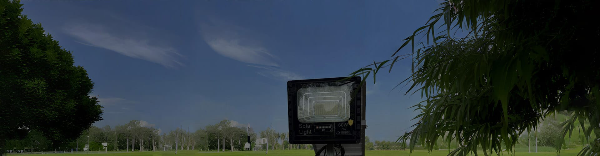 banner solar flood light