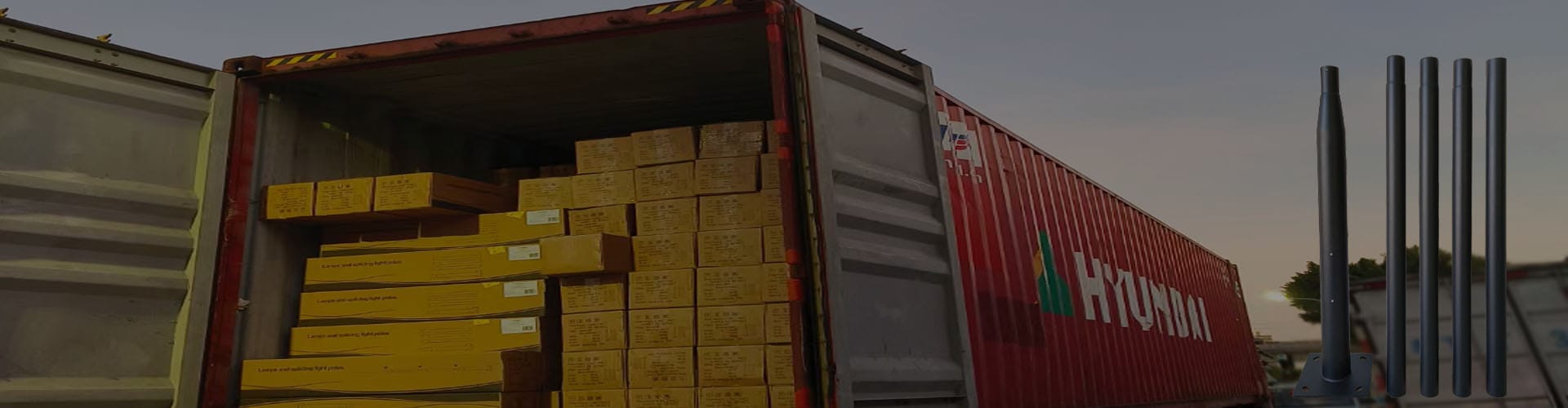 banner light pole for garden