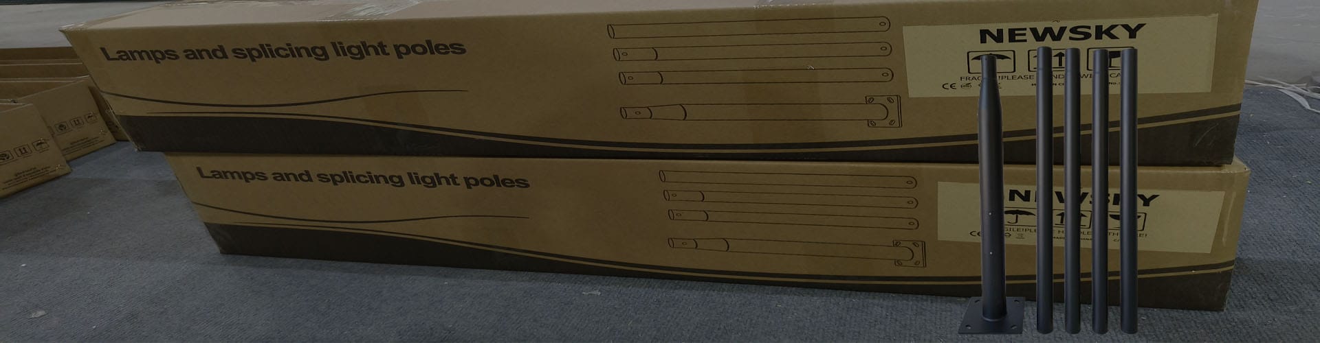 banner metal pole for garden