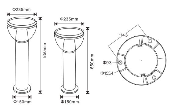 Size of SLL-001P