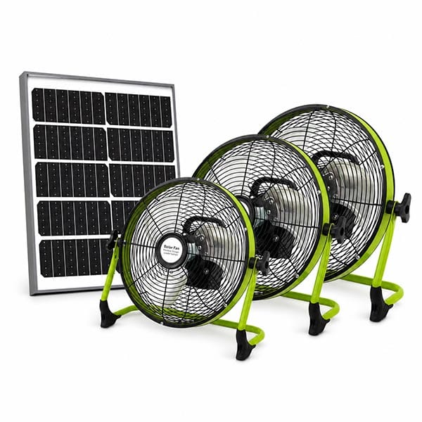 118 Solar flood fan