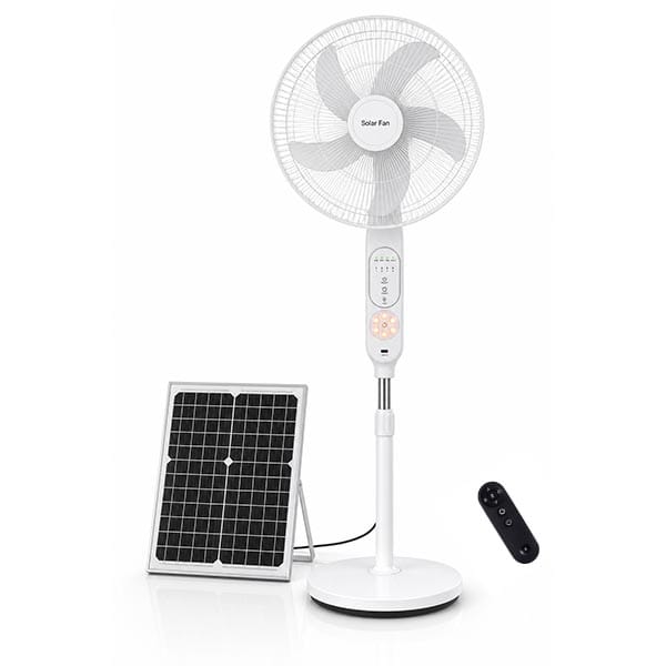 198F Solar stand fan with remote control