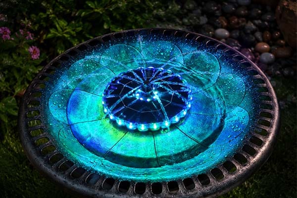 RGB solar fountain SP32D blue