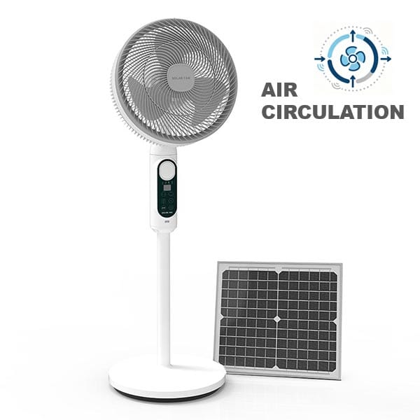 SF01 solar fan with air circulation
