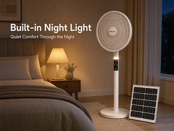 T919 SOLAR FAN NIGHT BEDROOM