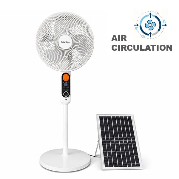 X7 solar fan with air circulation