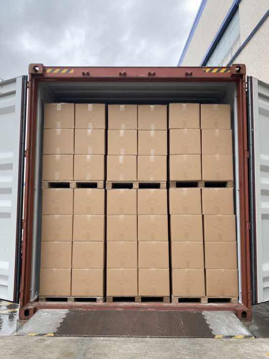 Illustrative container loading of SCL-001 solar street light cartons