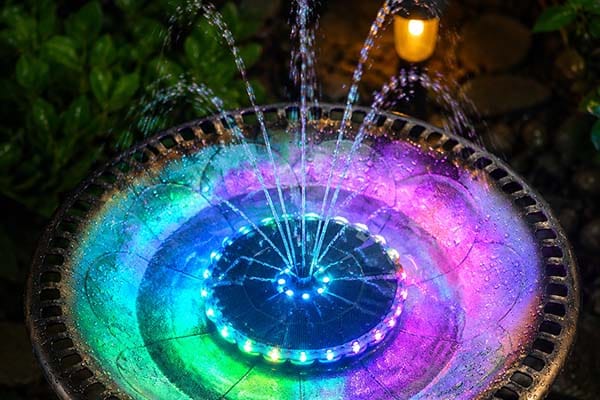 solar fountain RGB SP32D colorful
