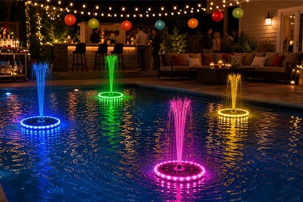 solar fountain RGB SP32D pool