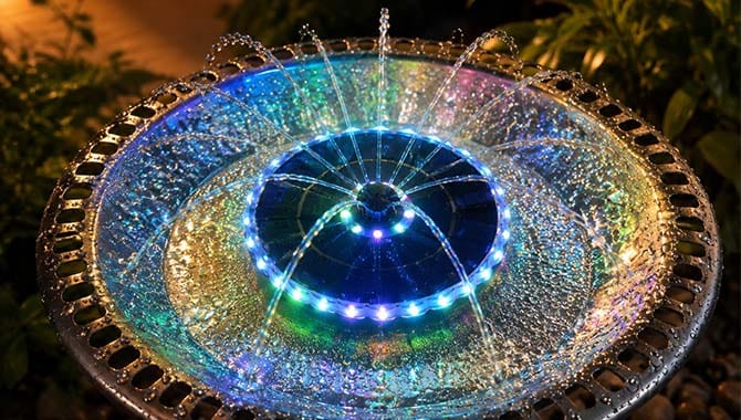 solar fountain RGB SP32D