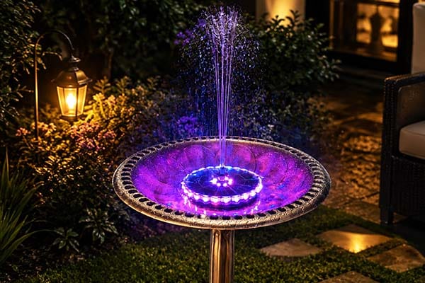 solar fountain SP32D purple