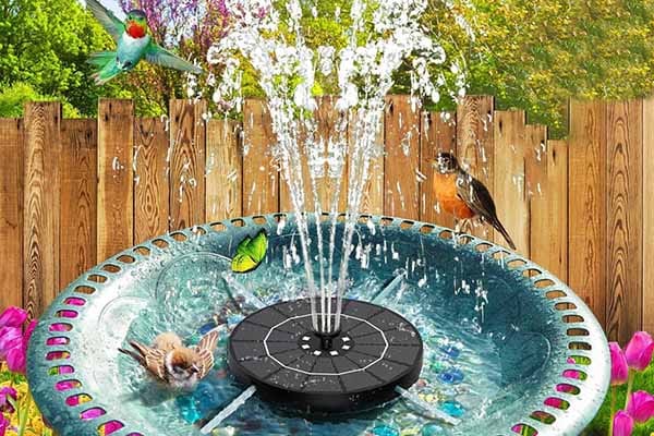 solar fountain SP33D daytime