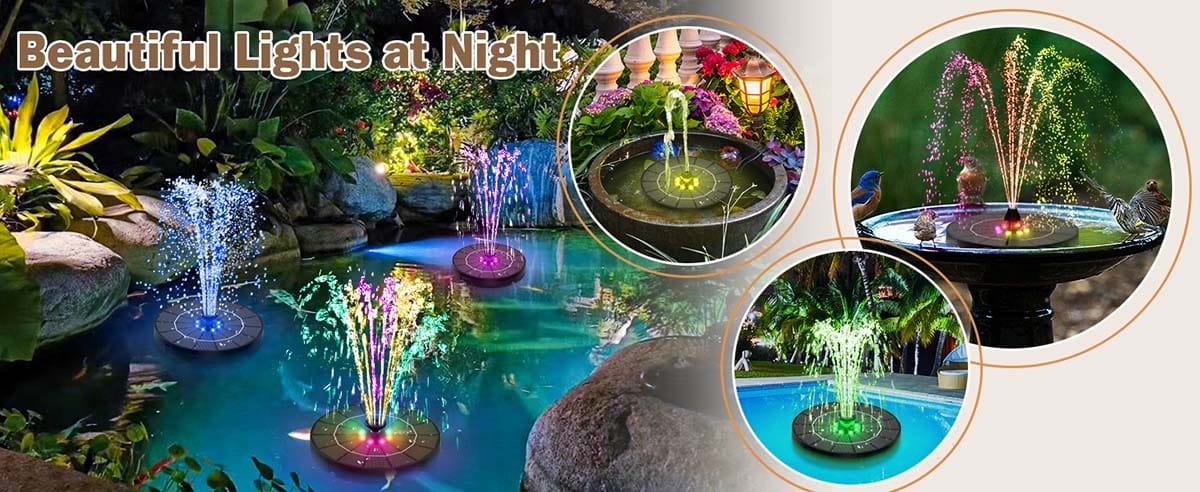 solar fountain SP33D