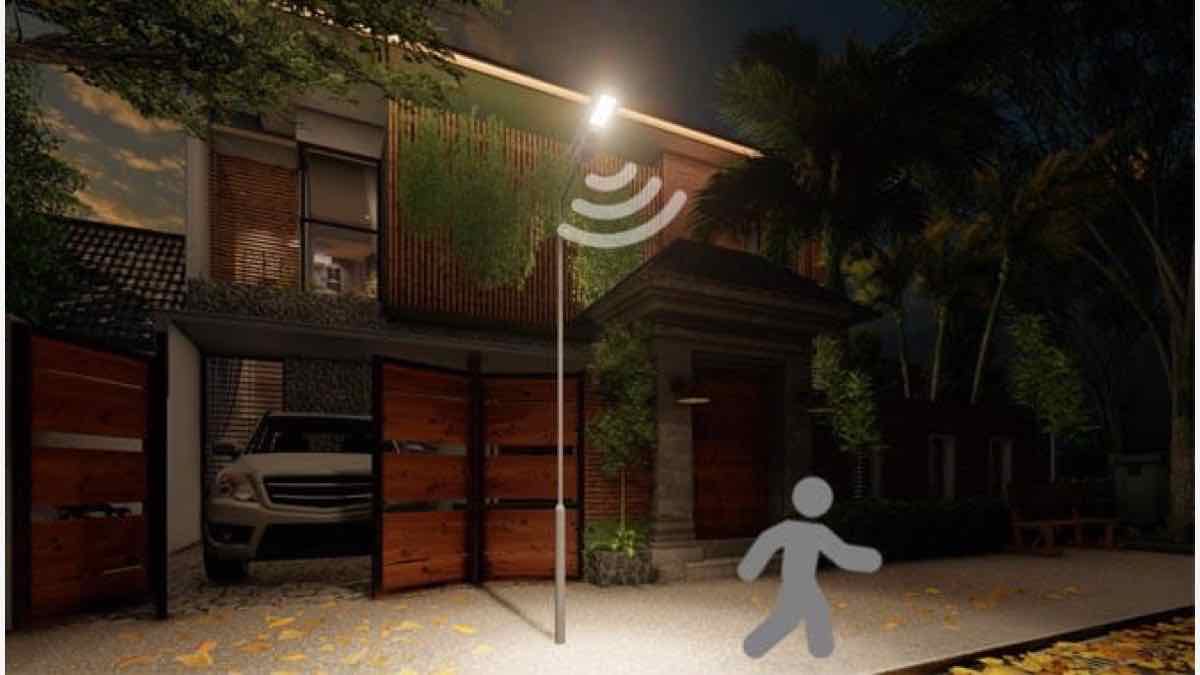 Newskypower solar parking lot light with motion sensor