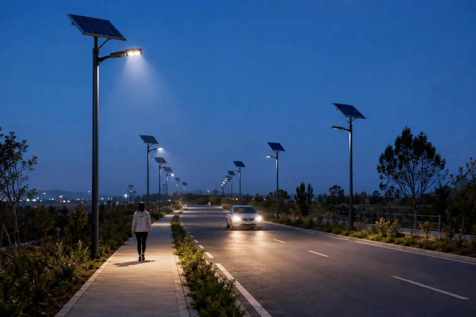 Best solar street light with motion sensor and smart control