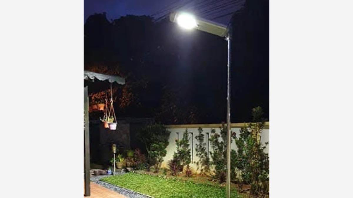 Newskypower solar street light installation case without underground grid cabling