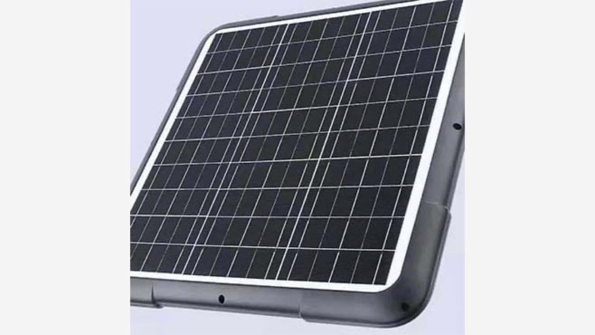 Newskypower solar panel used in a solar street light system