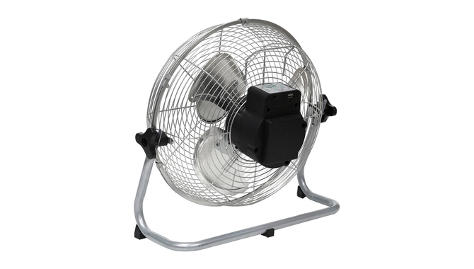 Rear view of the 118F floor fan