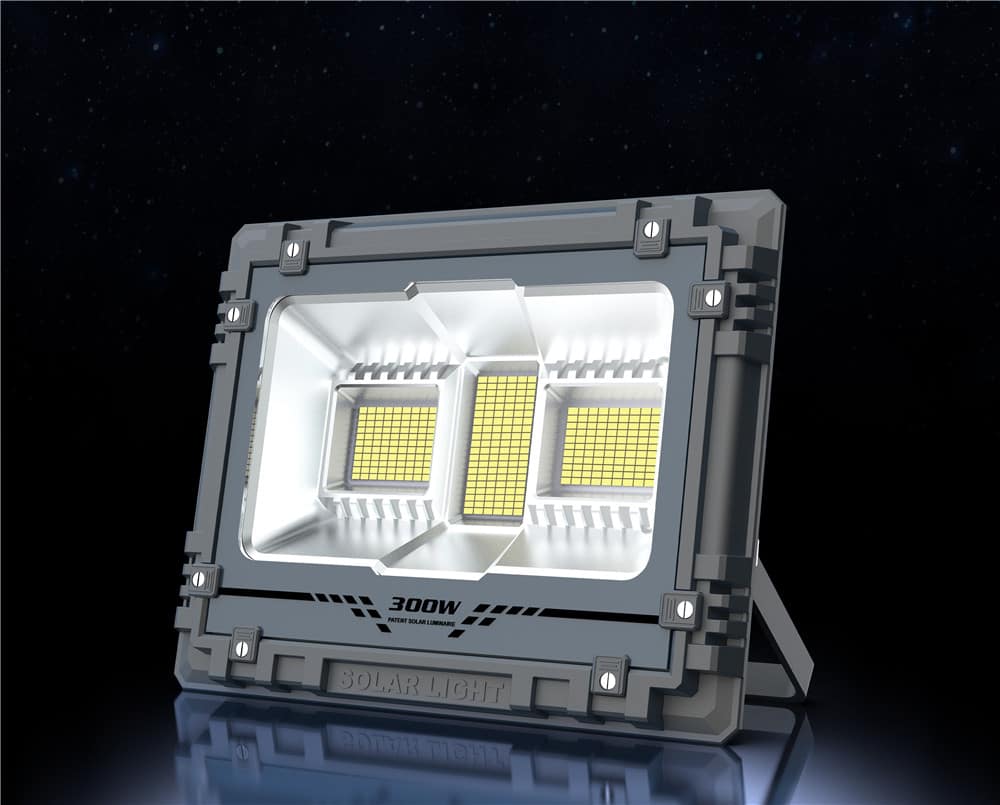 MJ-AW flood light front with separate reflector sections