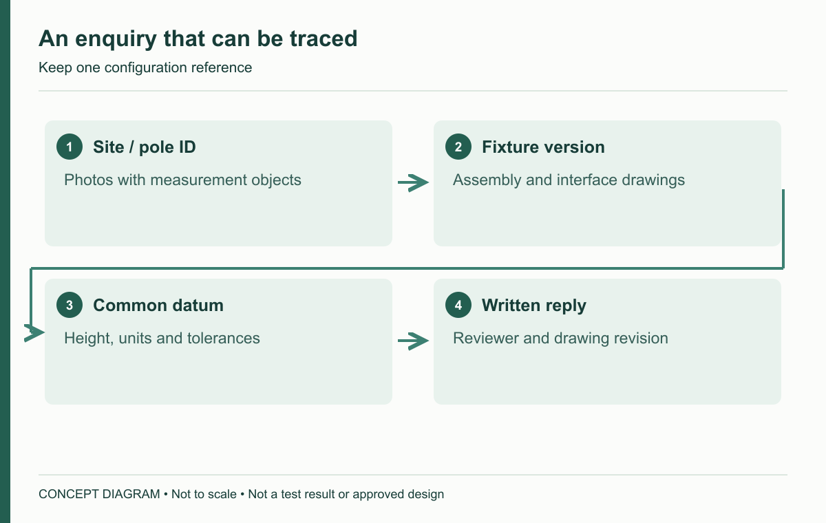 An enquiry that can be traced — concept diagram