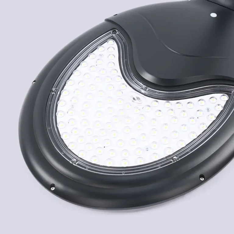 Close view of a luminaire optical cover