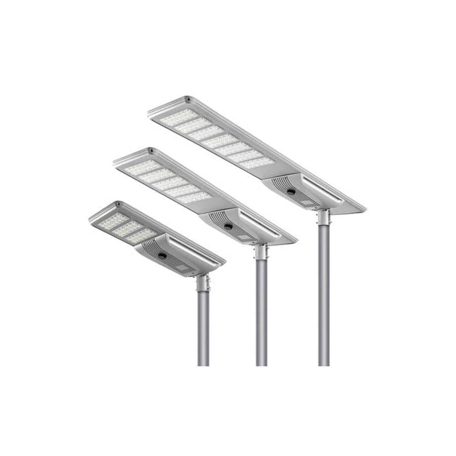 LKH solar street light models on a uniform white background