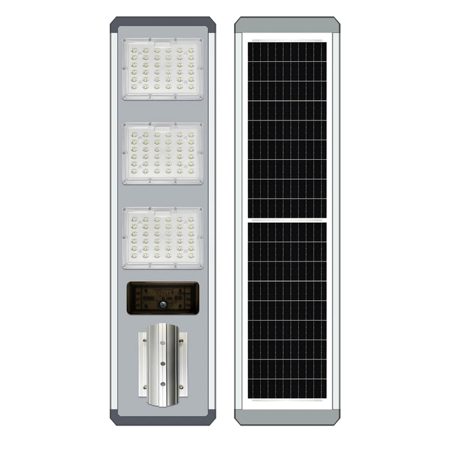 JD-H solar street light front and solar panel views