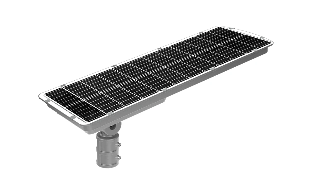 QH01 solar panel and mounting bracket from the rear