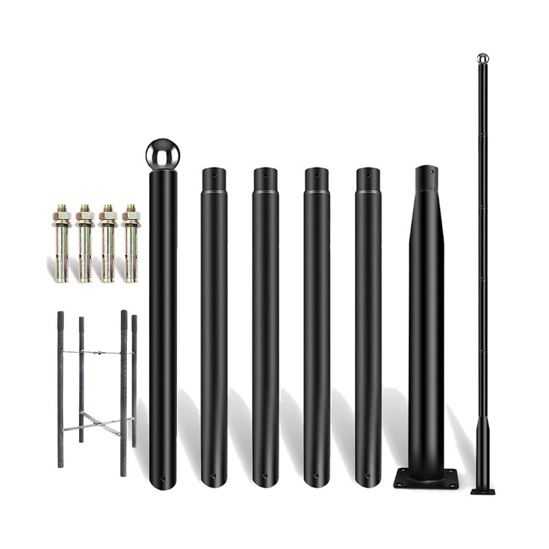 SP modular galvanized steel light pole sections and accessories