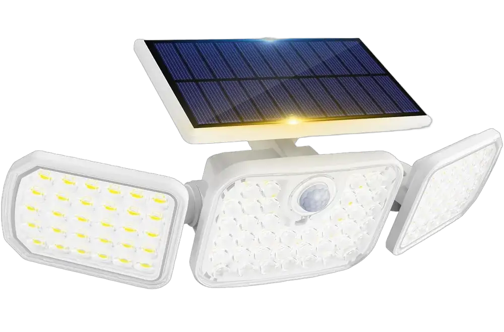 WS75 white solar motion sensor wall light