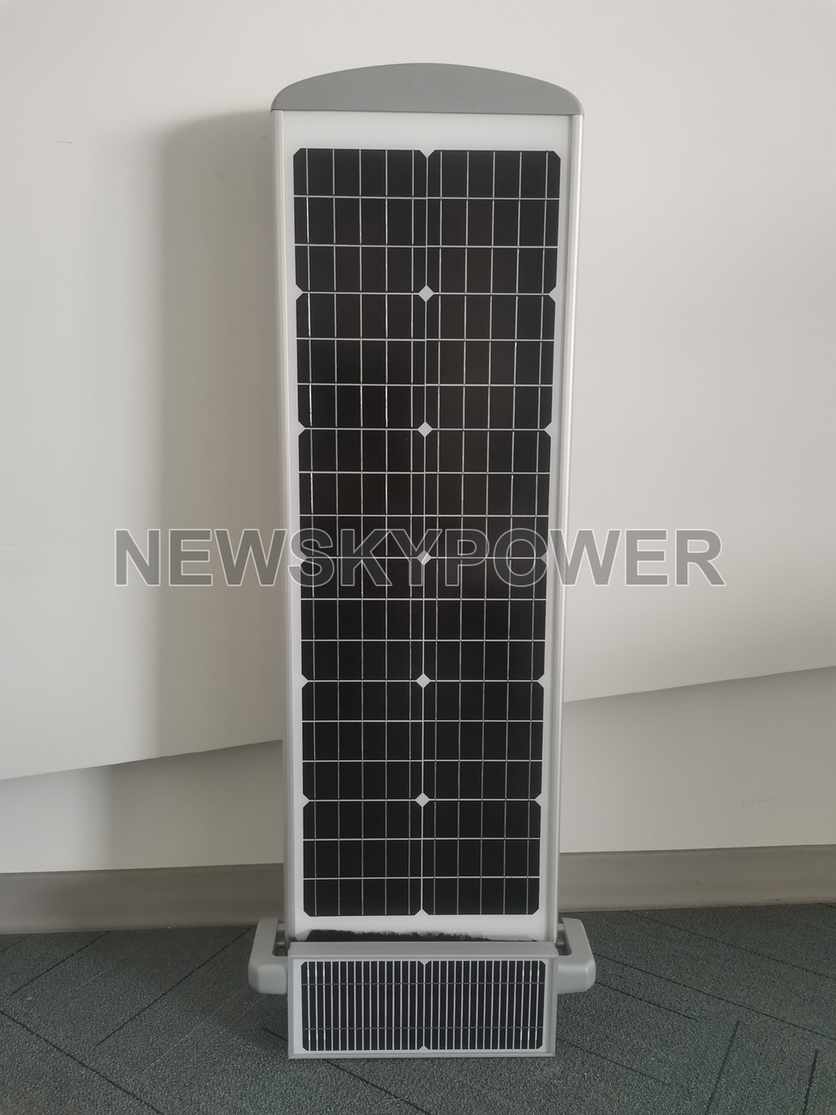 Front view of the exposed SC solar-panel surface